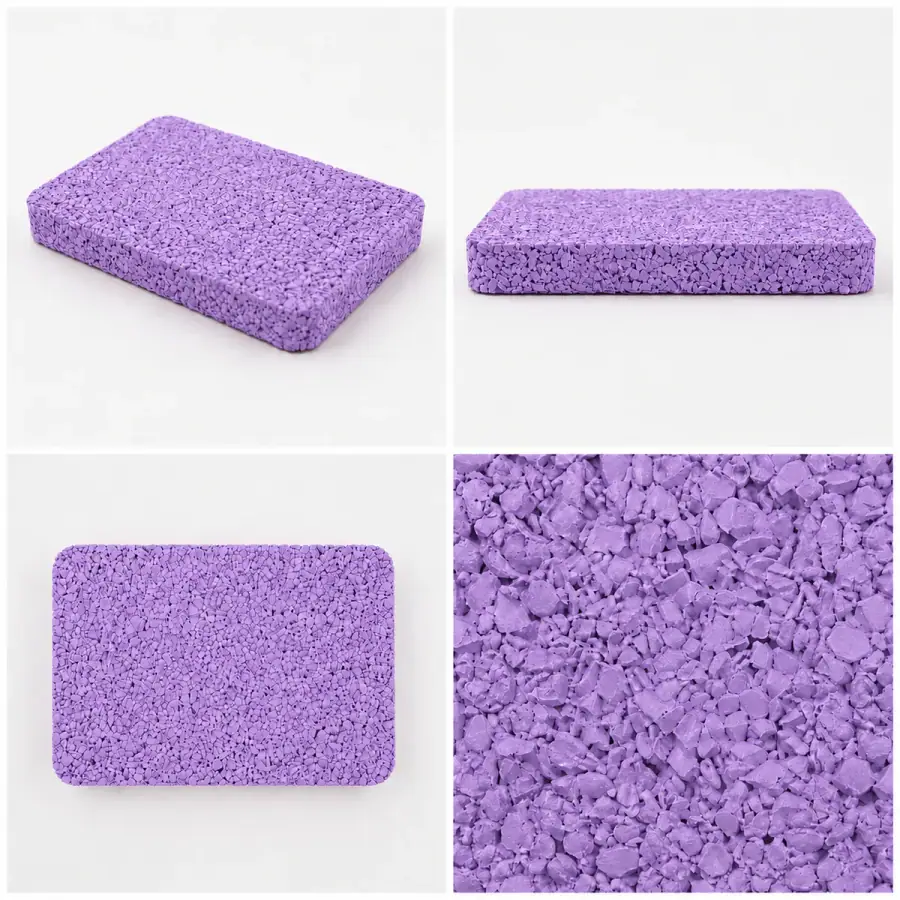 EPDM rubber granules color sample - Light Purple