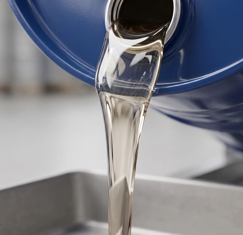 Flow detail of one-component PU binder for EPDM granules