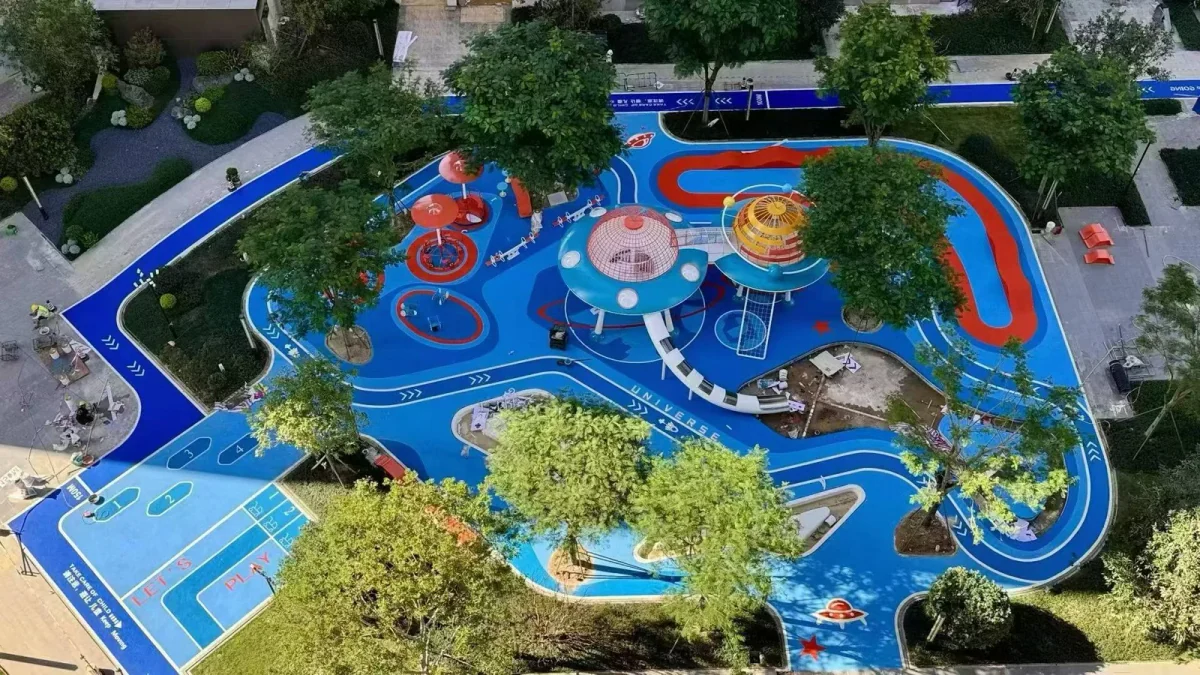 Kindergarten Flooring EPDM rubber flooring application reference