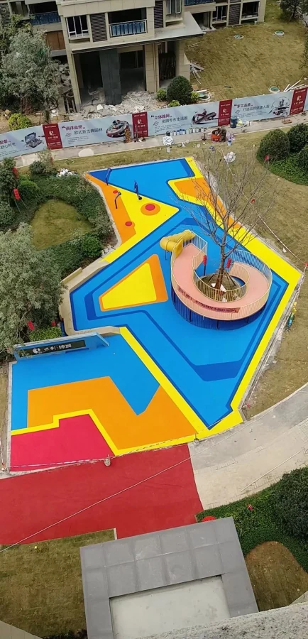 Kindergarten Flooring Reference using EPDM rubber granules