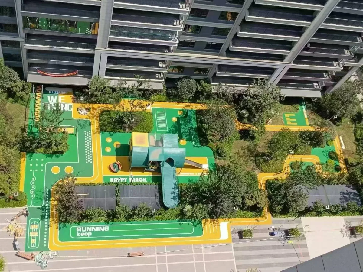 Community Recreation Area Reference using EPDM rubber granules