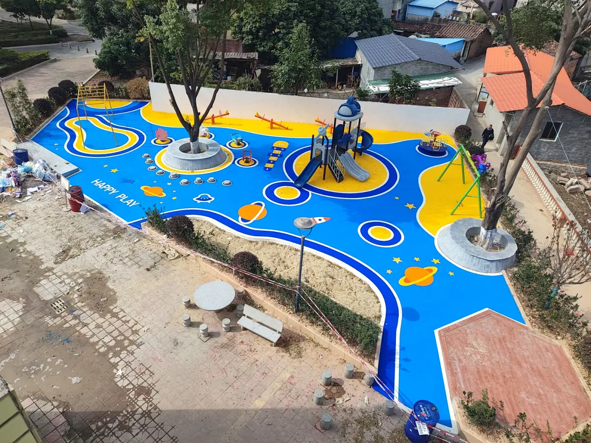 Outdoor Recreation Area Reference using EPDM rubber granules