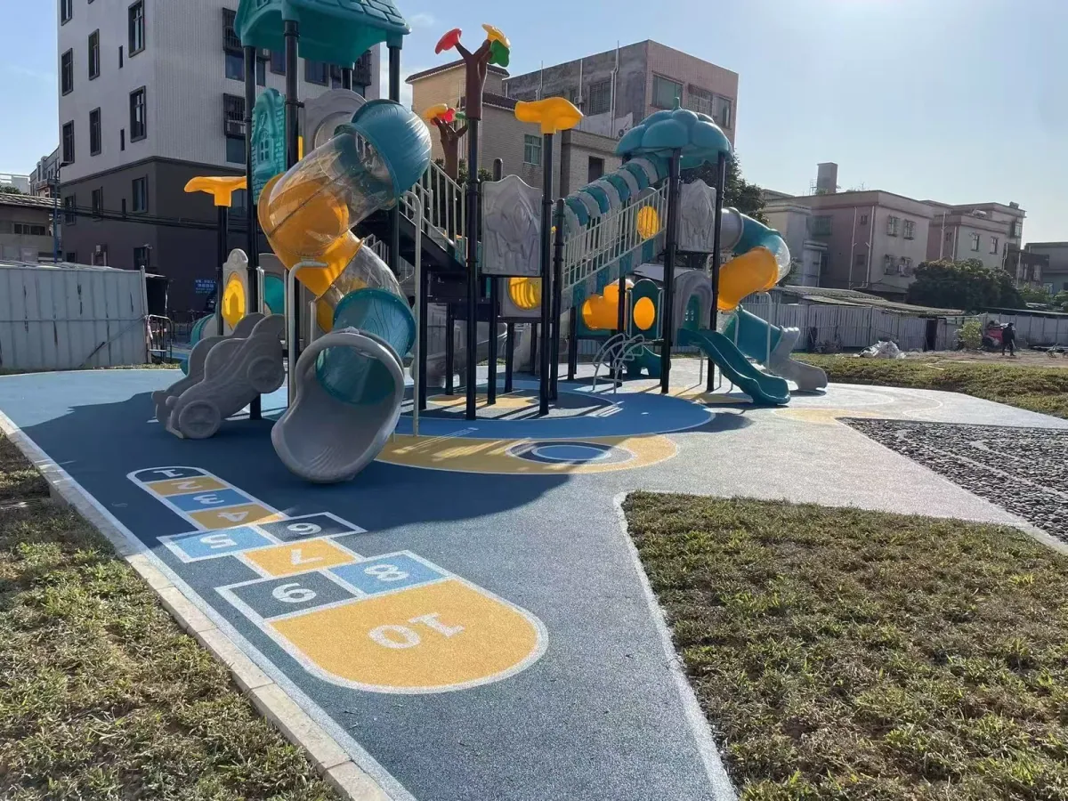 Community Recreation Area Reference using EPDM rubber granules